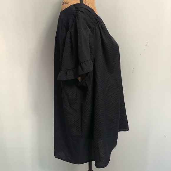 NWT! CeCe Charming Navy Lilac Caviar Top 3X - Picture 2 of 13